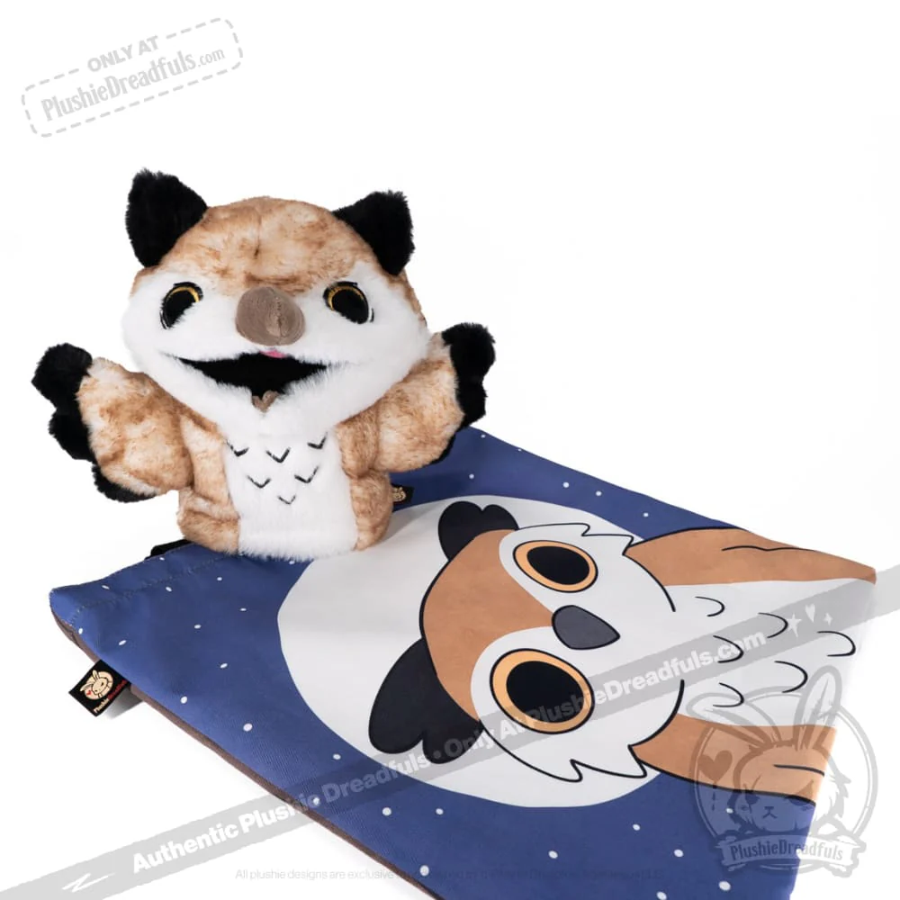 Plushie Dreadfuls -  Existential Horror Owl Puppet - Plush Stuffed Animal - Image 24