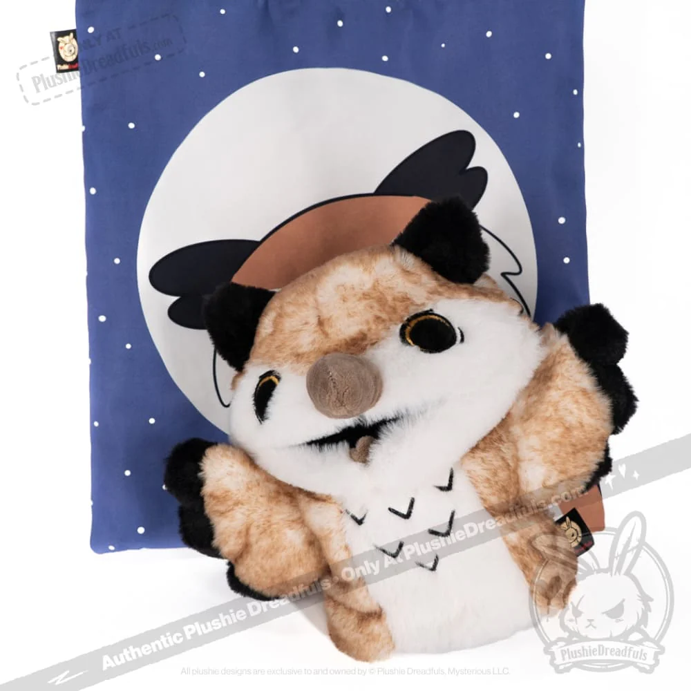 Plushie Dreadfuls -  Existential Horror Owl Puppet - Plush Stuffed Animal - Image 28