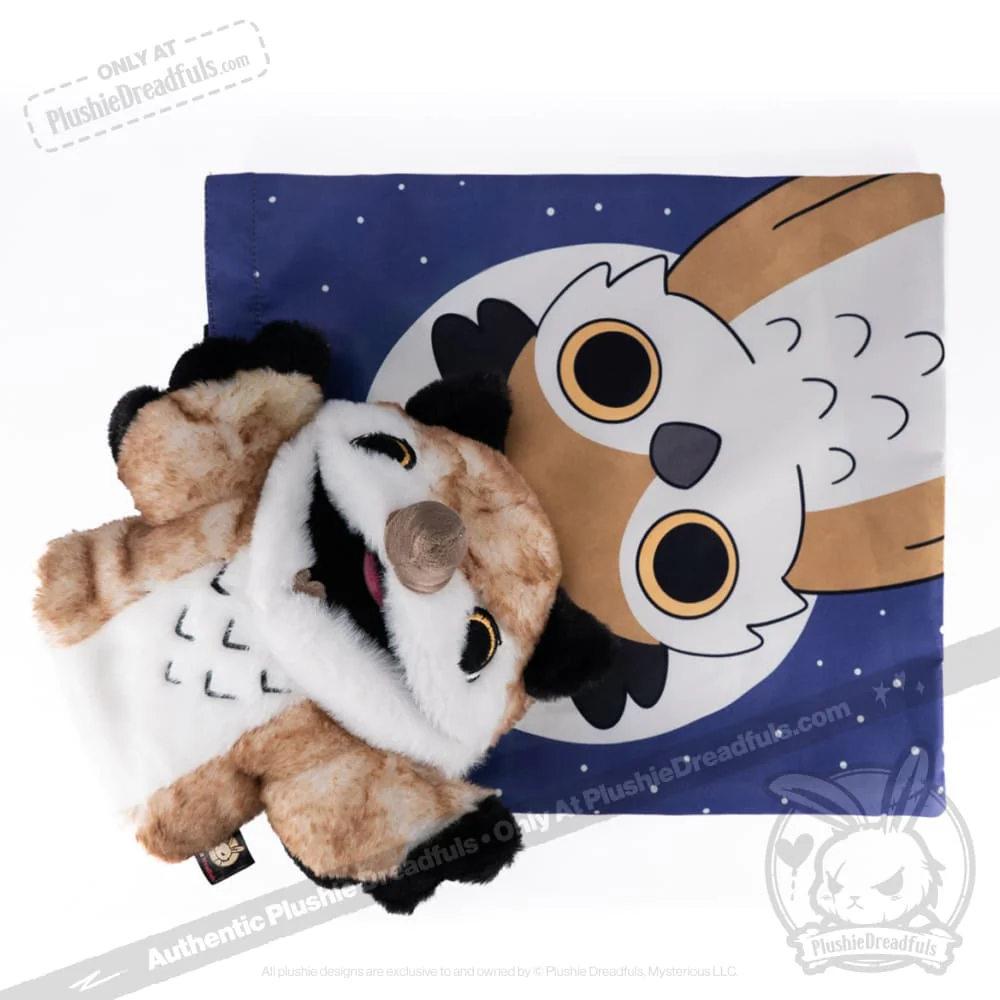 Plushie Dreadfuls -  Existential Horror Owl Puppet - Plush Stuffed Animal - Image 3