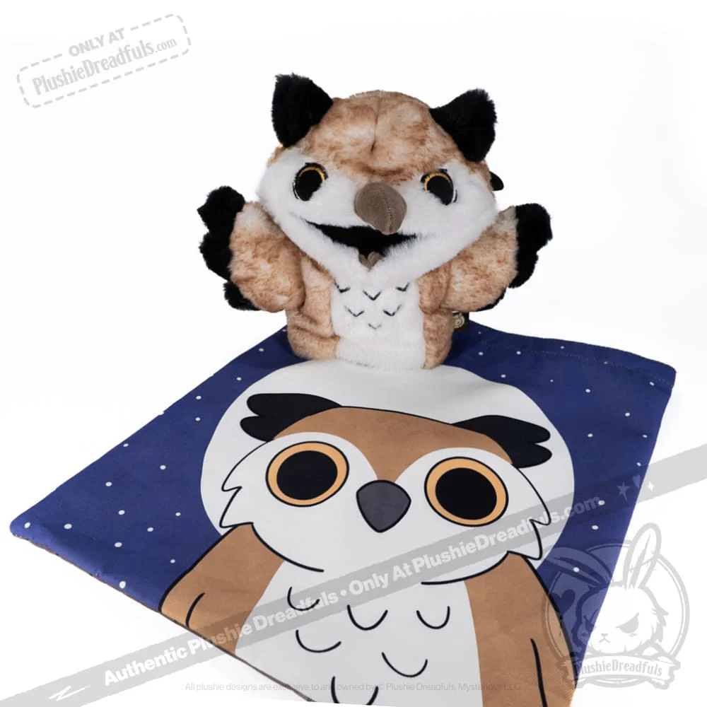 Plushie Dreadfuls -  Existential Horror Owl Puppet - Plush Stuffed Animal - Image 5