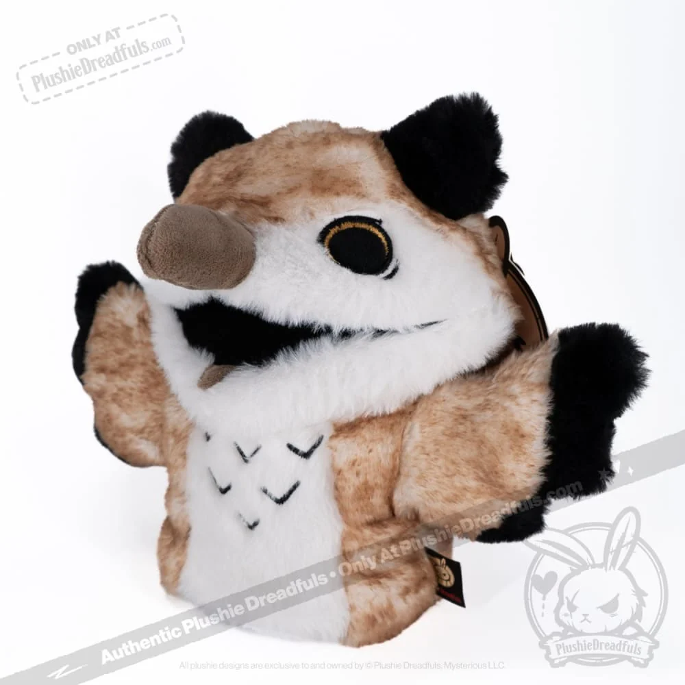 Plushie Dreadfuls -  Existential Horror Owl Puppet - Plush Stuffed Animal - Image 9