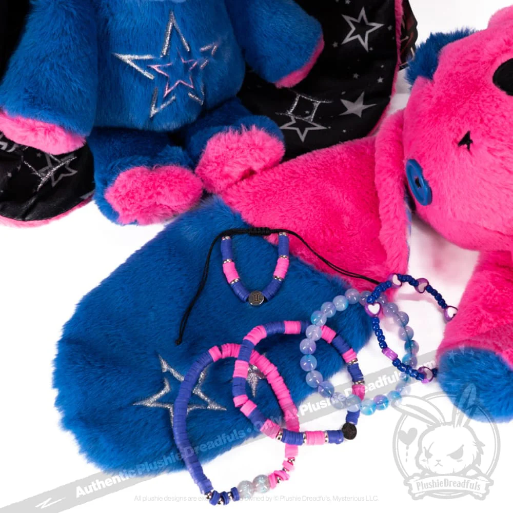 Plushie Dreadfuls - Gemini Rabbit Stacking Friendship Bracelet - Image 10