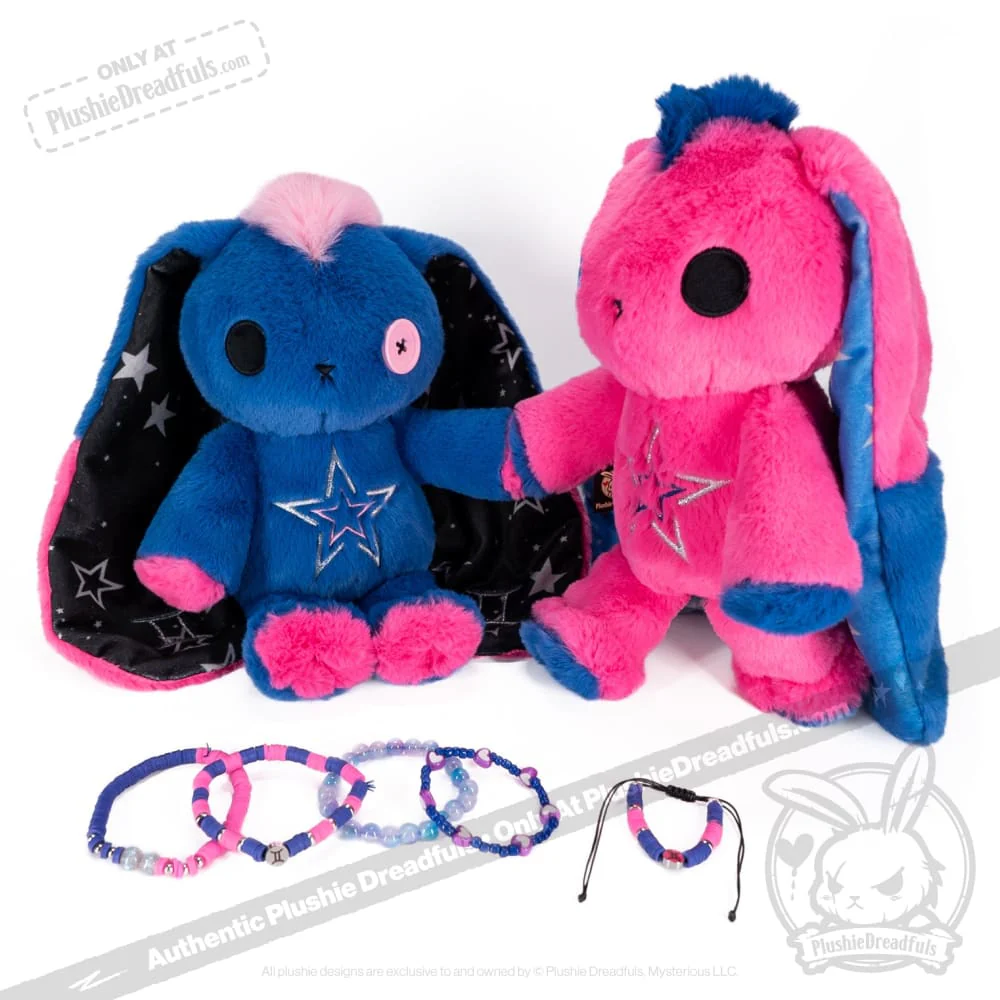 Plushie Dreadfuls - Gemini Rabbit Stacking Friendship Bracelet - Image 8