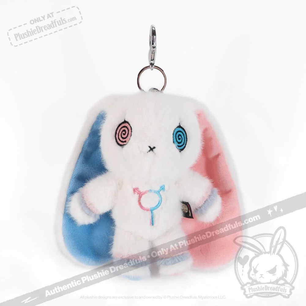 Plushie Dreadfuls - Gender Dysphoria Rabbit Plush Keychain Accessory - Image 2