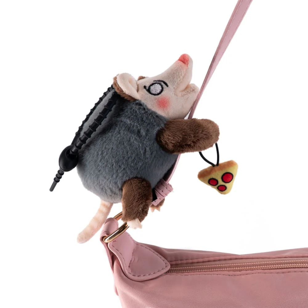 Plushie Dreadfuls - Hangry Pizza Opossum Plush Keychain