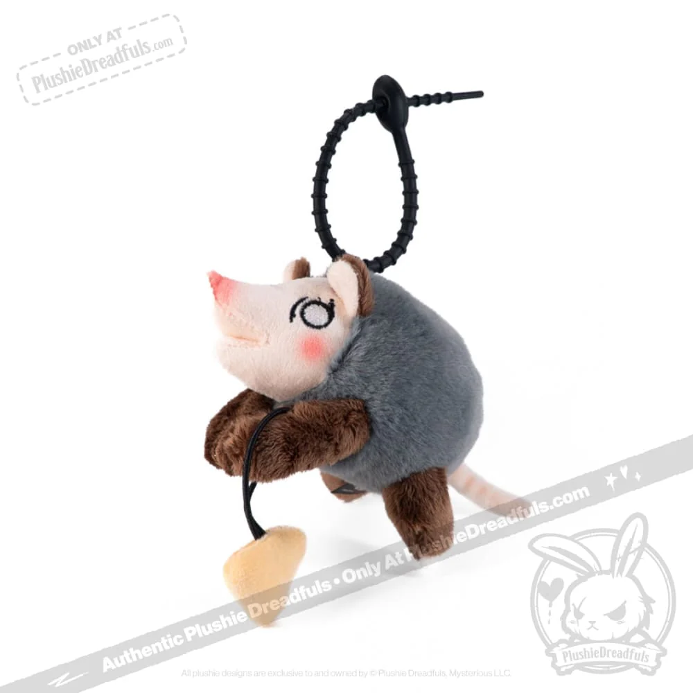 Plushie Dreadfuls - Hangry Pizza Opossum Plush Keychain - Image 6