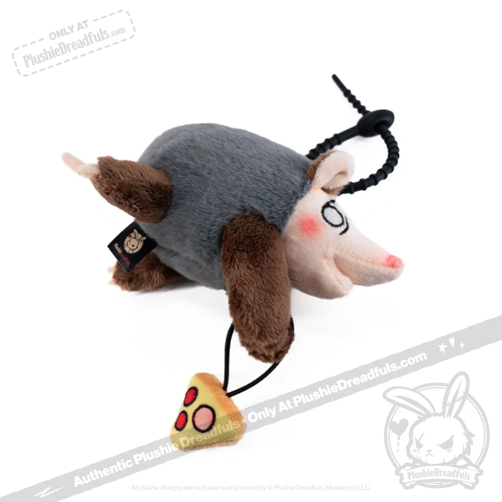 Plushie Dreadfuls - Hangry Pizza Opossum Plush Keychain - Image 8