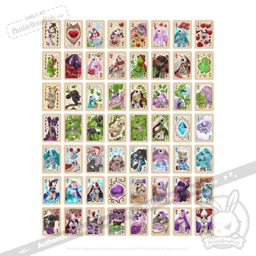 Plushie Dreadfuls - Illustrated Card Deck Love Rabbit Edition - Image 2