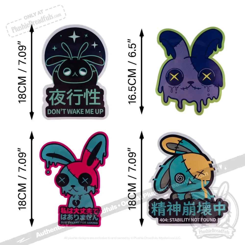 Plushie Dreadfuls - Insomnia Core Car Decals - Image 3