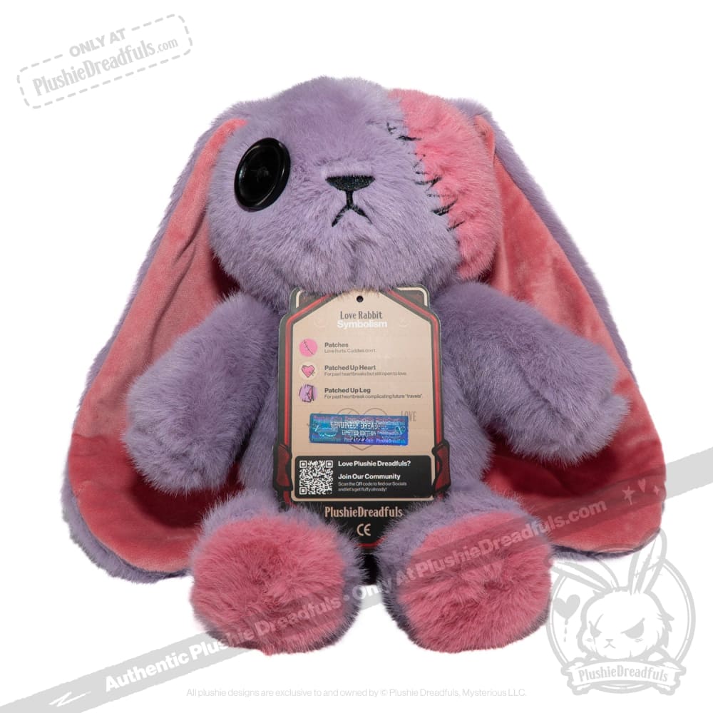 Plushie Dreadfuls - Lavender Love Rabbit Limited Edition - Plush Stuffed Animal - Image 20