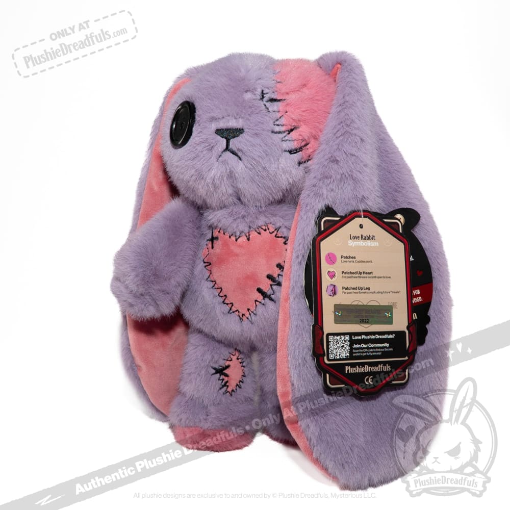 Plushie Dreadfuls - Lavender Love Rabbit Limited Edition - Plush Stuffed Animal - Image 22