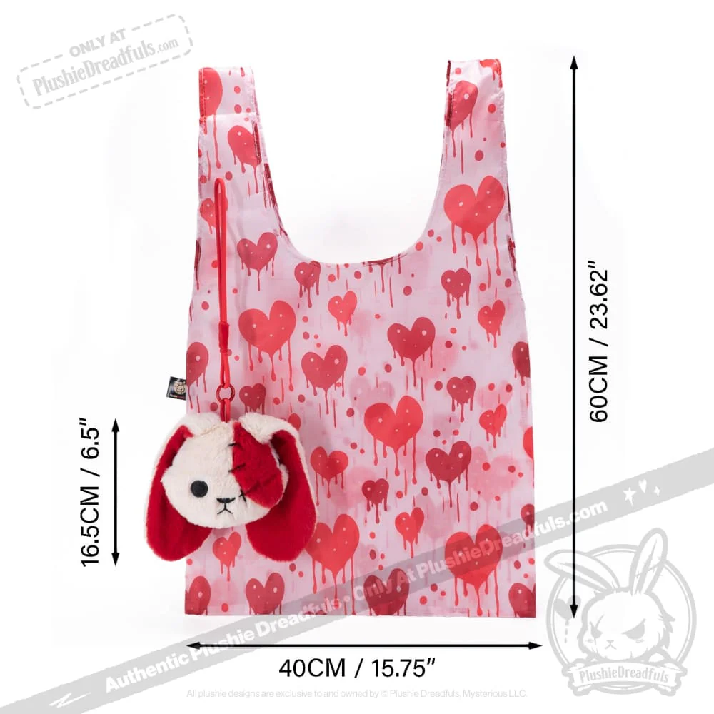 Plushie Dreadfuls - Love Rabbit Reusable Shopping Bag Accessory - Image 3