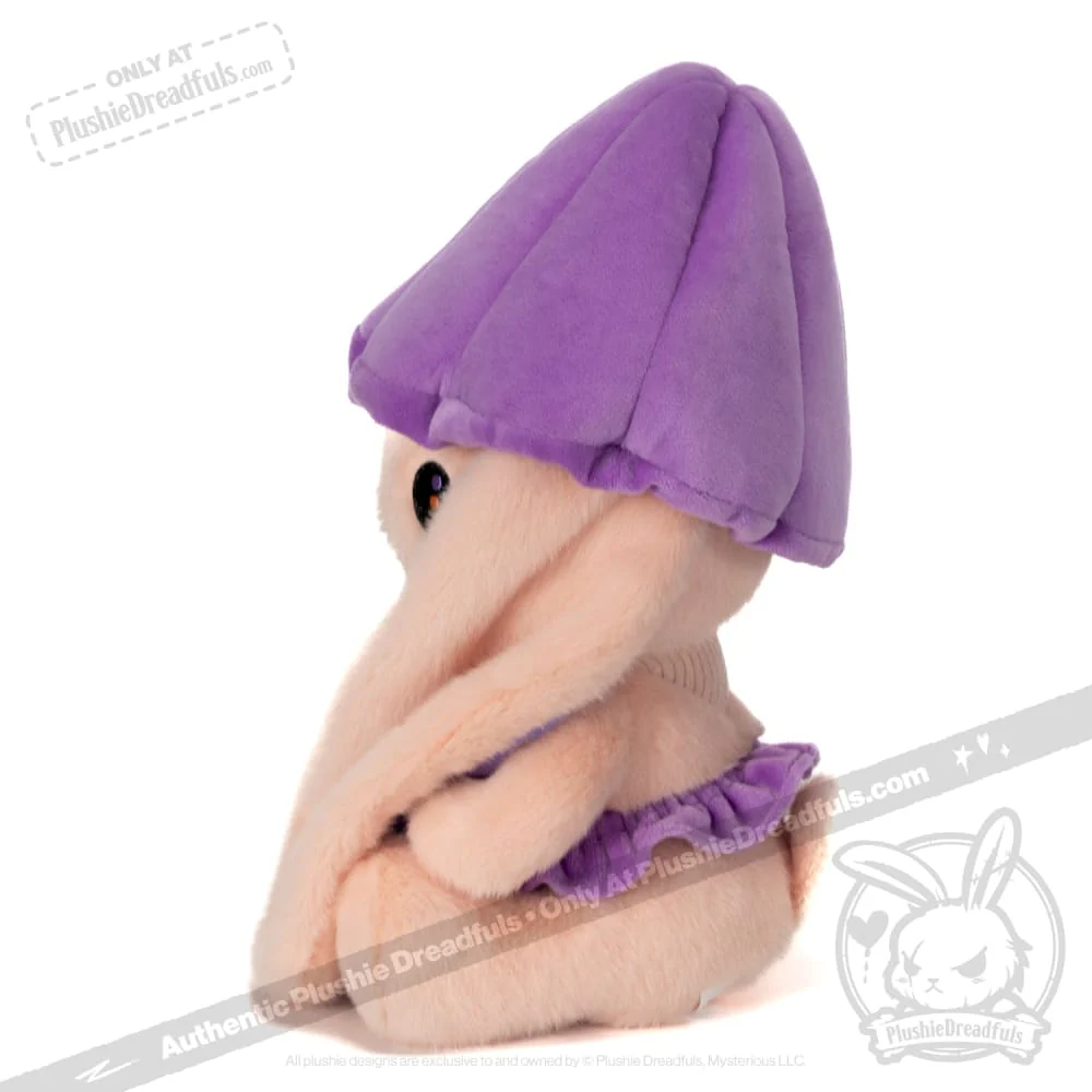 Plushie Dreadfuls -  Mushroom Rabbit - Lilac Bonnet - Plush Stuffed Animal - Image 7