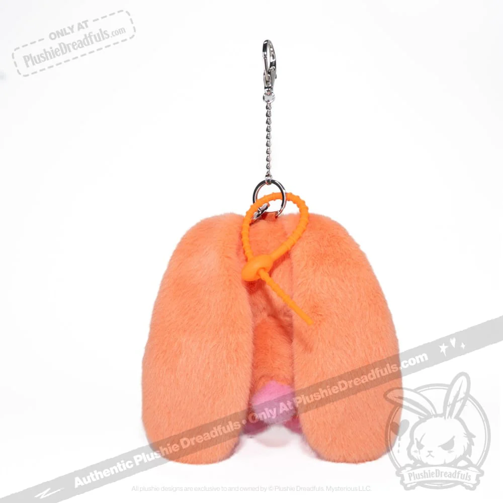 Plushie Dreadfuls - Orange Autism Rabbit Plush Keychain Accessory - Image 5
