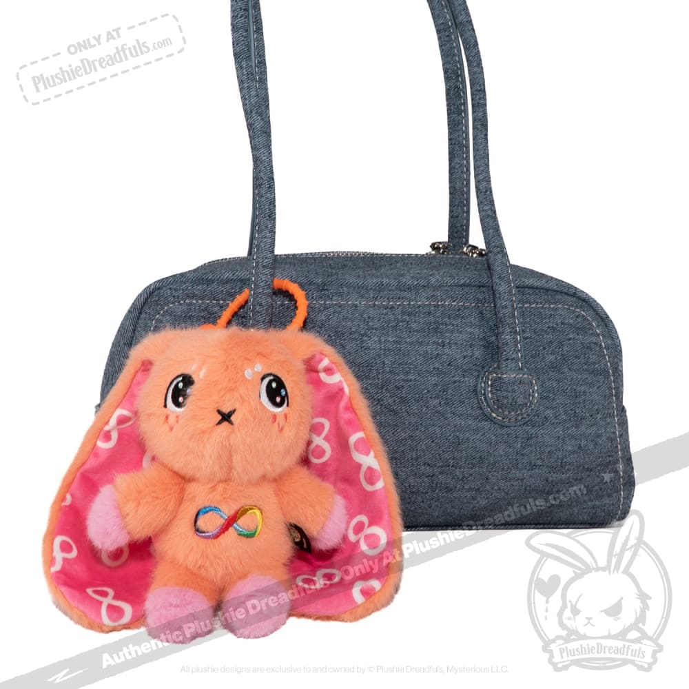 Plushie Dreadfuls - Orange Autism Rabbit Plush Keychain Accessory - Image 8