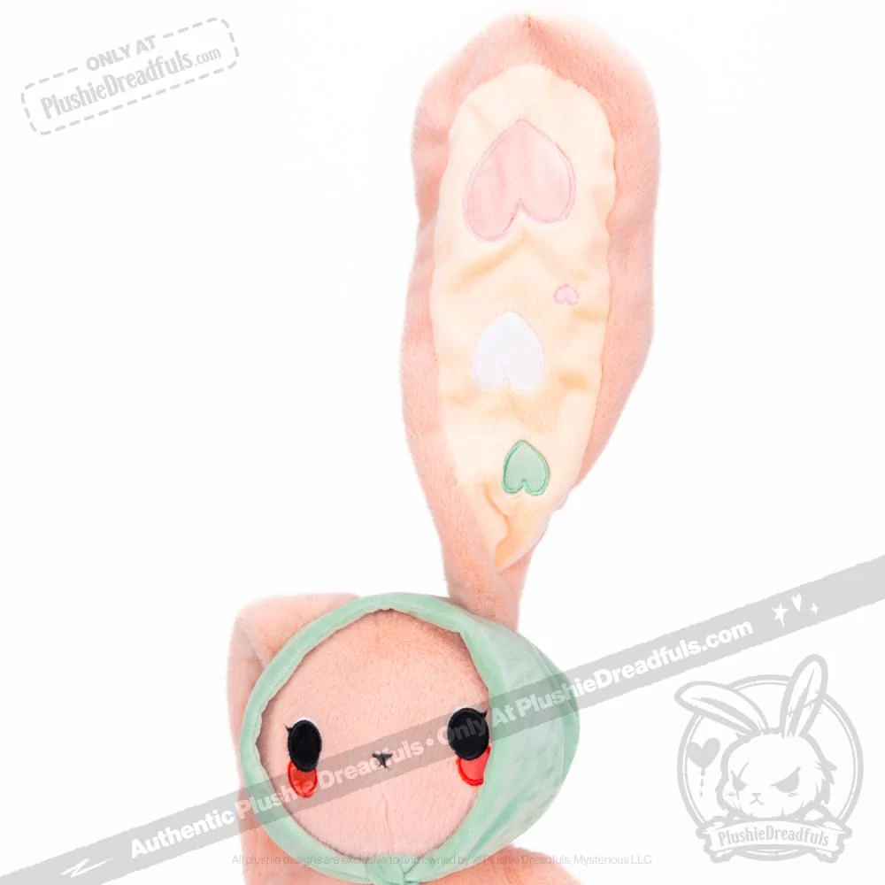 Plushie Dreadfuls -  Peach Rabbit - Plush Stuffed Animal - Image 2