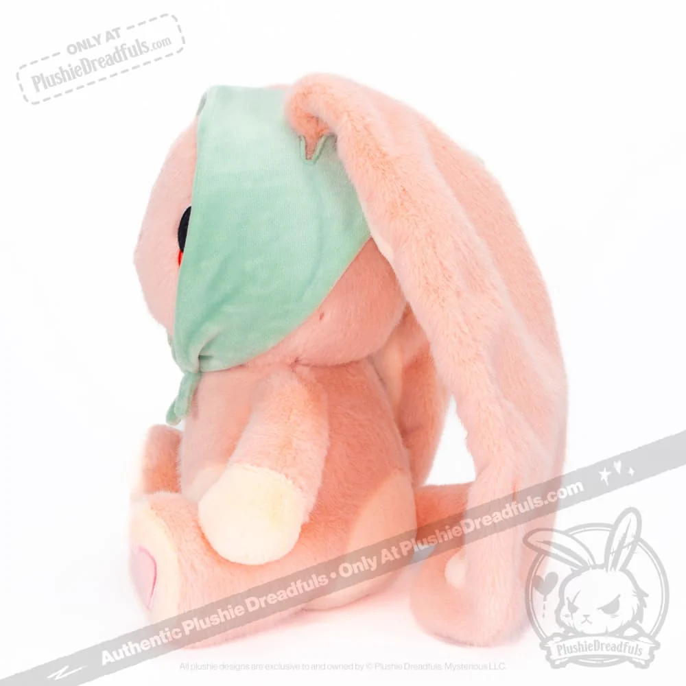 Plushie Dreadfuls -  Peach Rabbit - Plush Stuffed Animal - Image 4