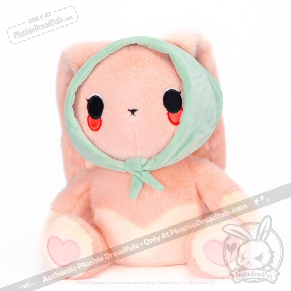 Plushie Dreadfuls -  Peach Rabbit - Plush Stuffed Animal - Image 5