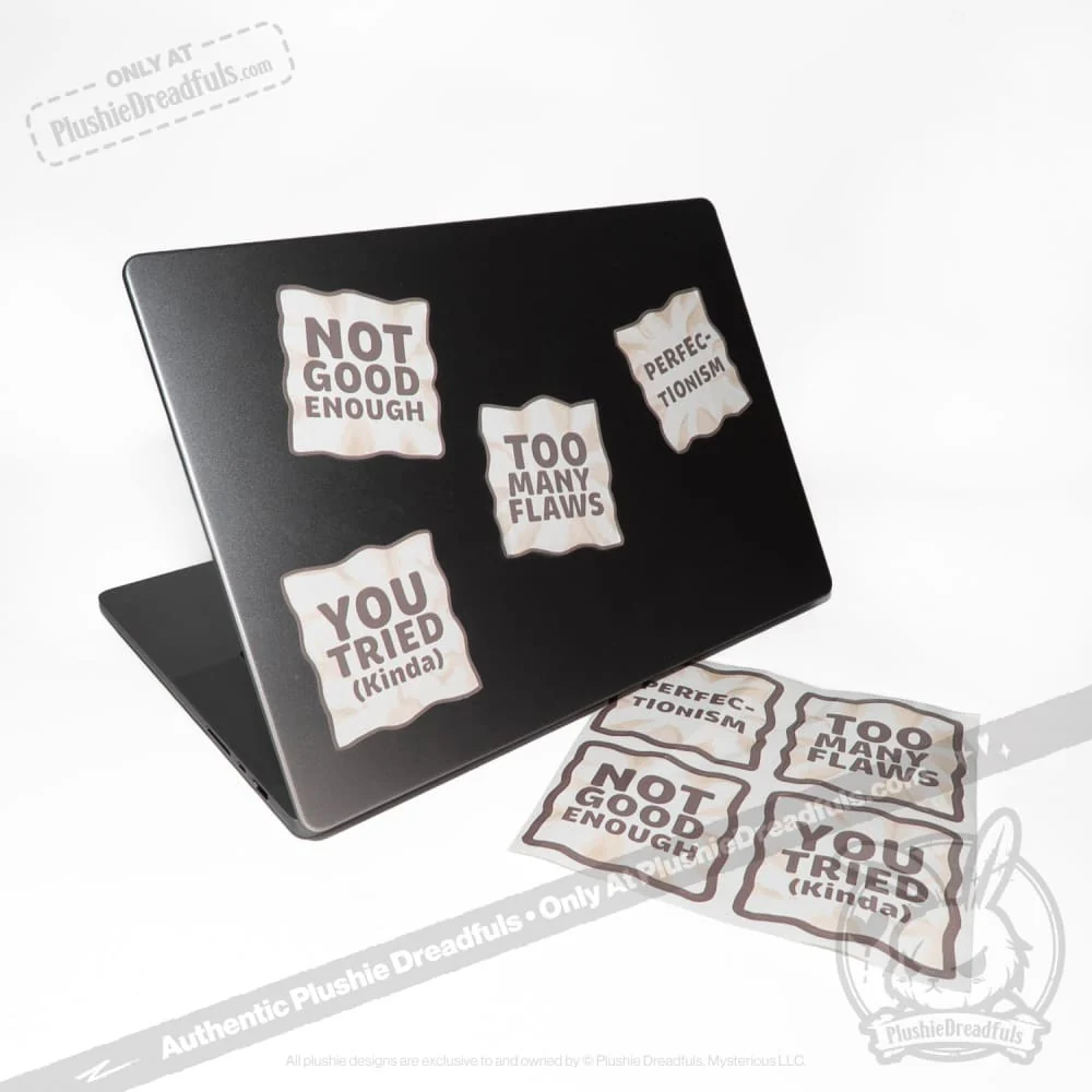 Plushie Dreadfuls Perfectionism Sticker Sheet - Image 3