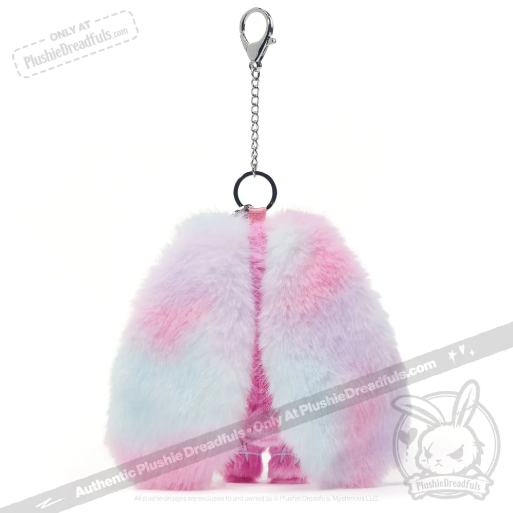 Plushie Dreadfuls - Pink Anxiety Rabbit Plush Keychain Accessory - Image 11