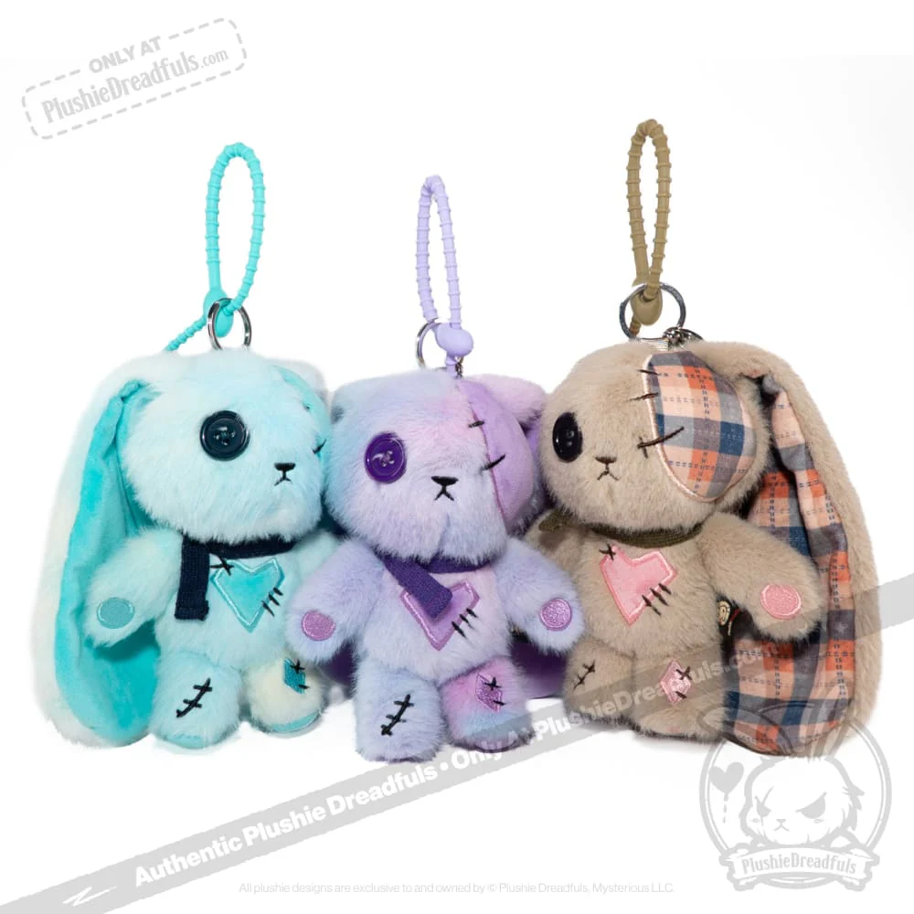 Plushie Dreadfuls - Plaid Love Rabbit Plush Keychain Accessory - Image 3