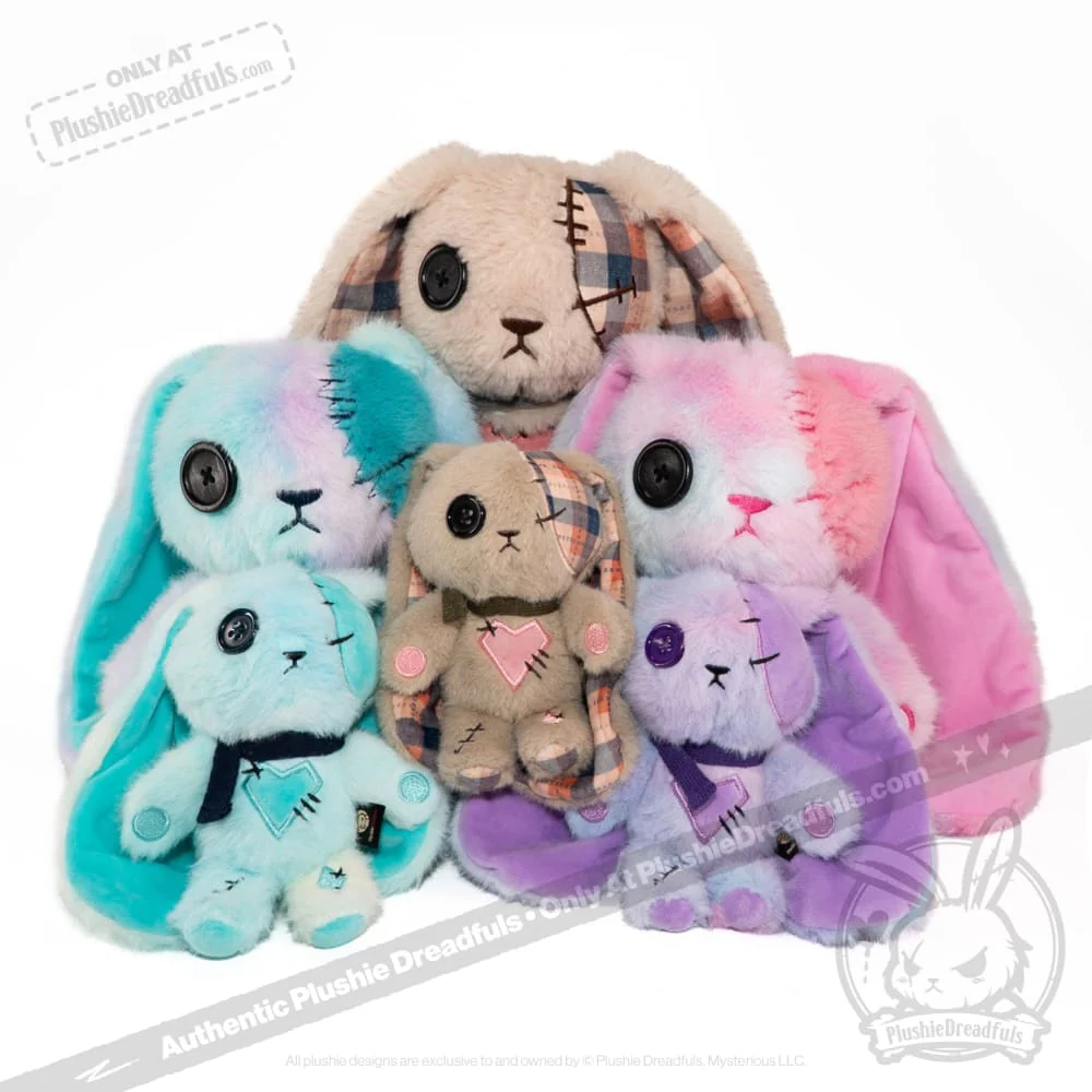 Plushie Dreadfuls - Plaid Love Rabbit Plush Keychain Accessory - Image 5