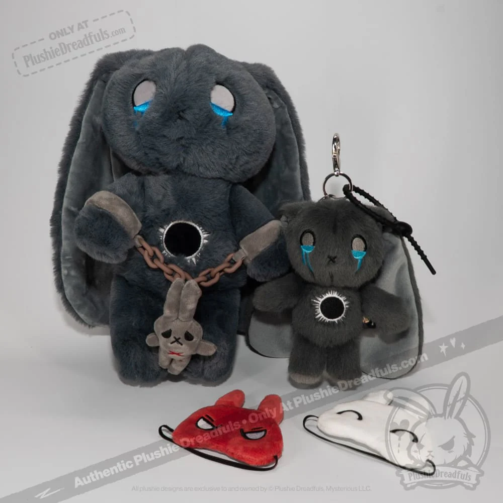 Plushie Dreadfuls - PTSD Rabbit Plush Keychain Accessory - Image 14