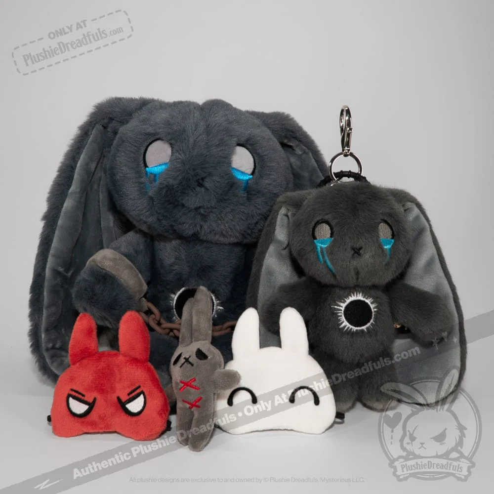 Plushie Dreadfuls - PTSD Rabbit Plush Keychain Accessory - Image 16