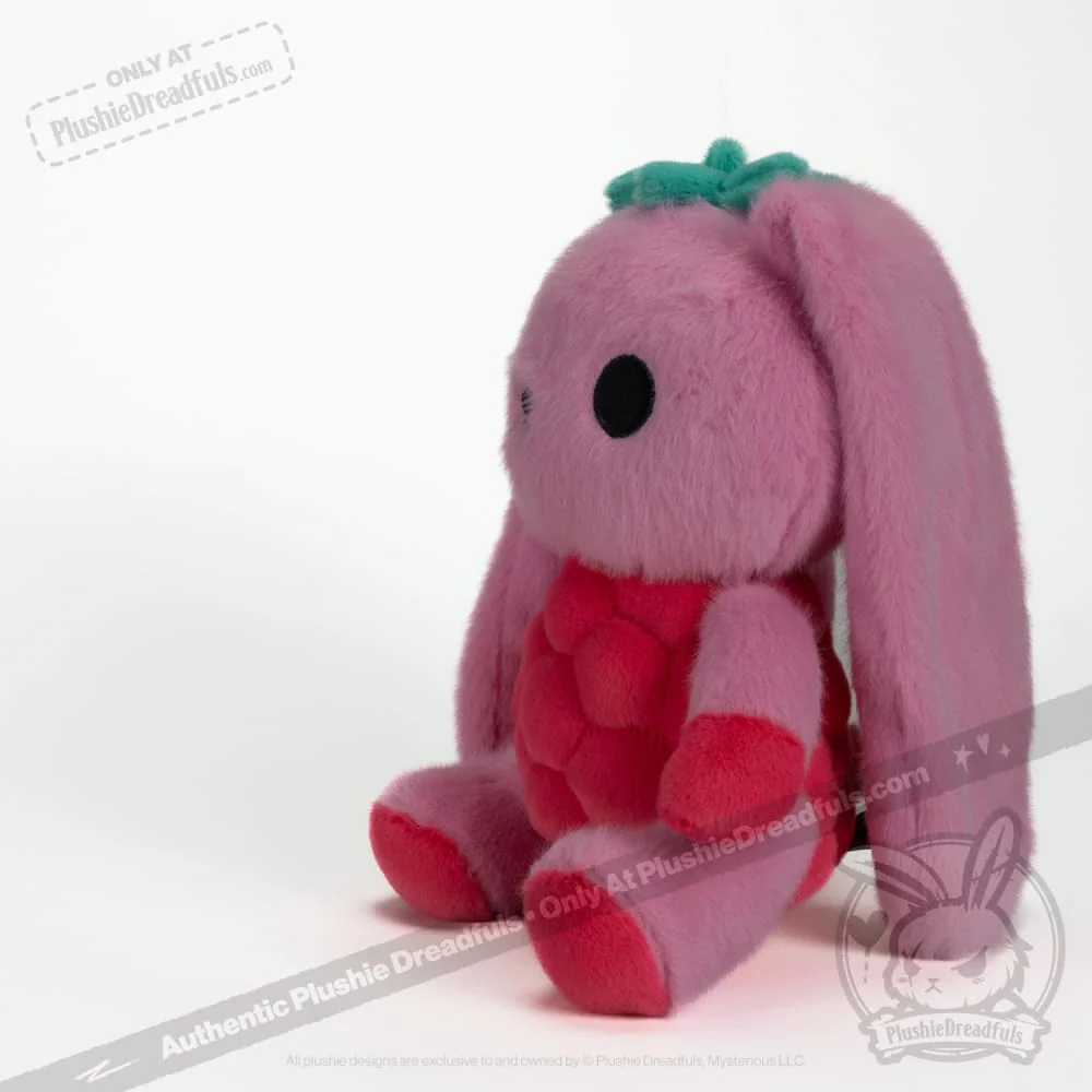 Plushie Dreadfuls -  Raspberry Bunny - Plush Stuffed Animal - Image 3
