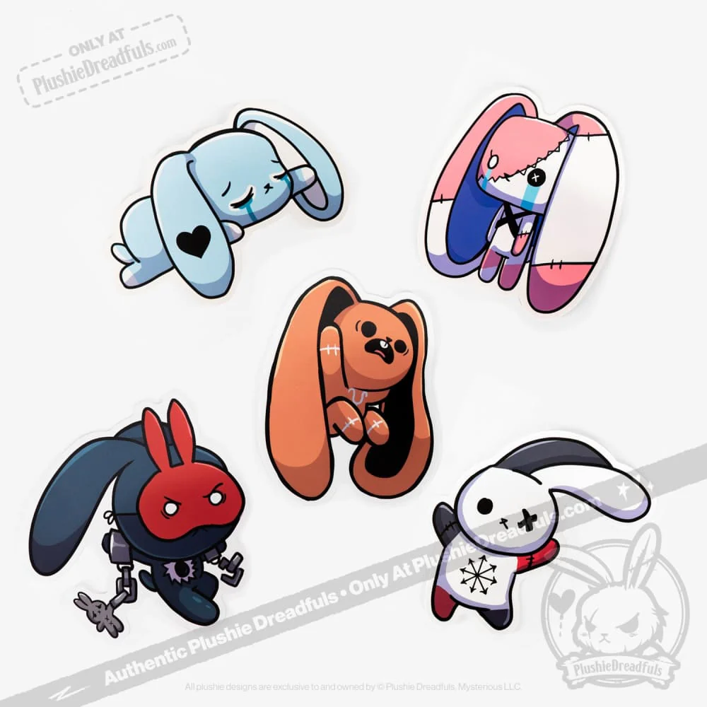Plushie Dreadfuls Vinyl Sticker Pack Vol. 1 - Image 4