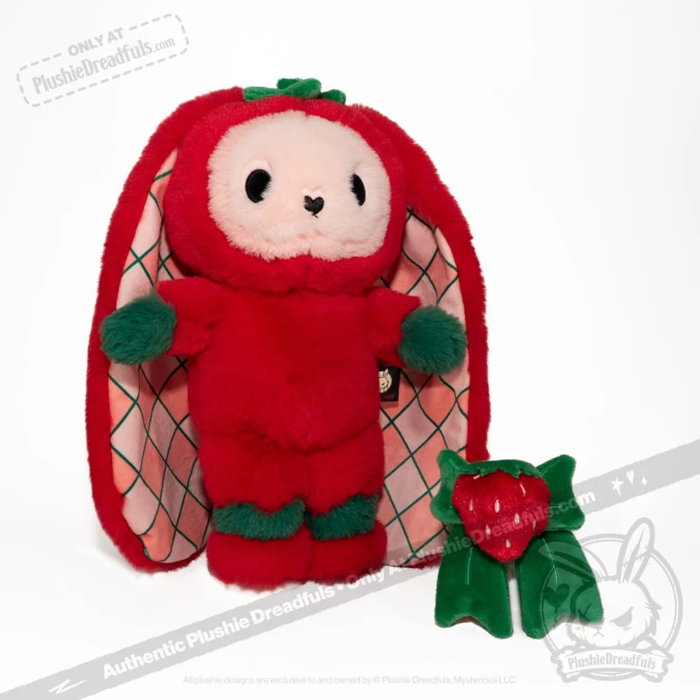 Plushie Dreadfuls -  Strawbunny Rabbit - Plush Stuffed Animal - Image 21