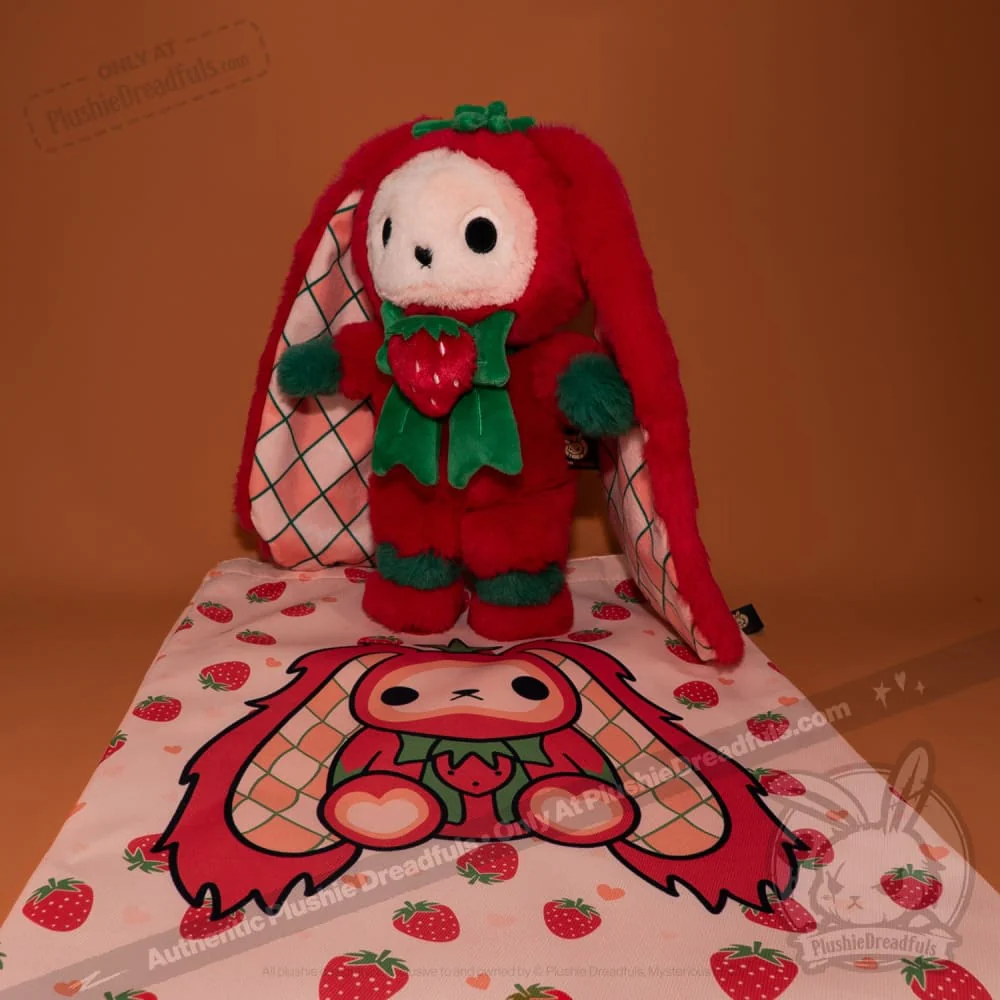 Plushie Dreadfuls -  Strawbunny Rabbit - Plush Stuffed Animal - Image 31