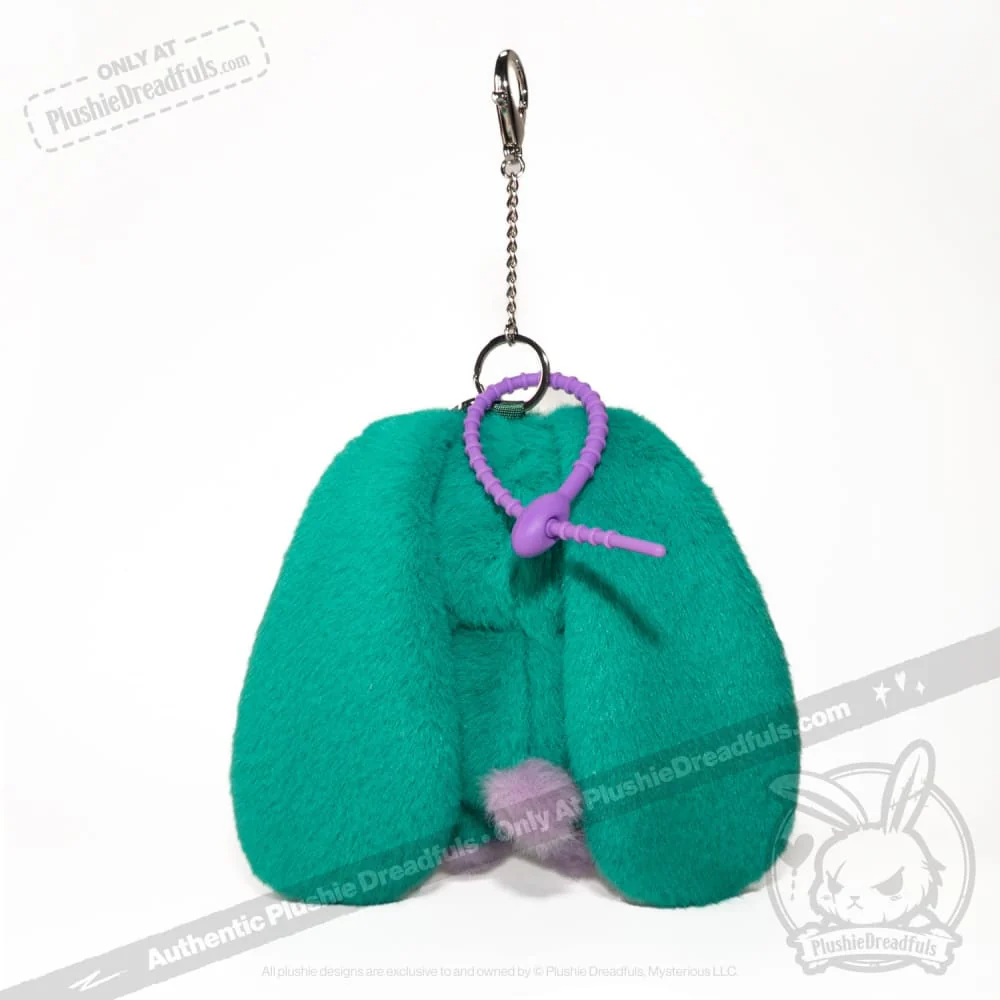 Plushie Dreadfuls - Teal Autism Rabbit Plush Keychain Accessory - Image 5