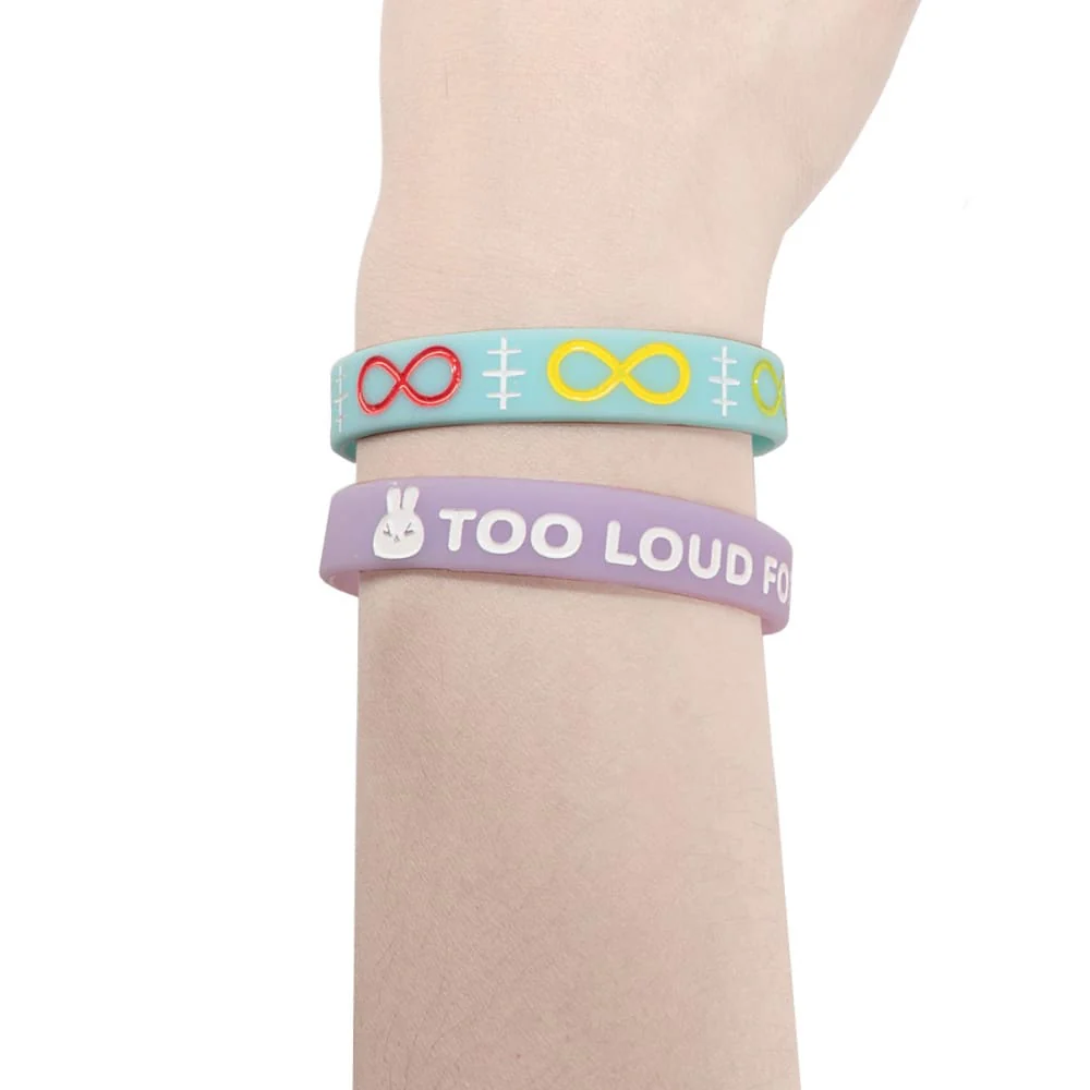 Plushie Dreadfuls - Too Loud For This Bunny Glow in the Dark Bracelet Set