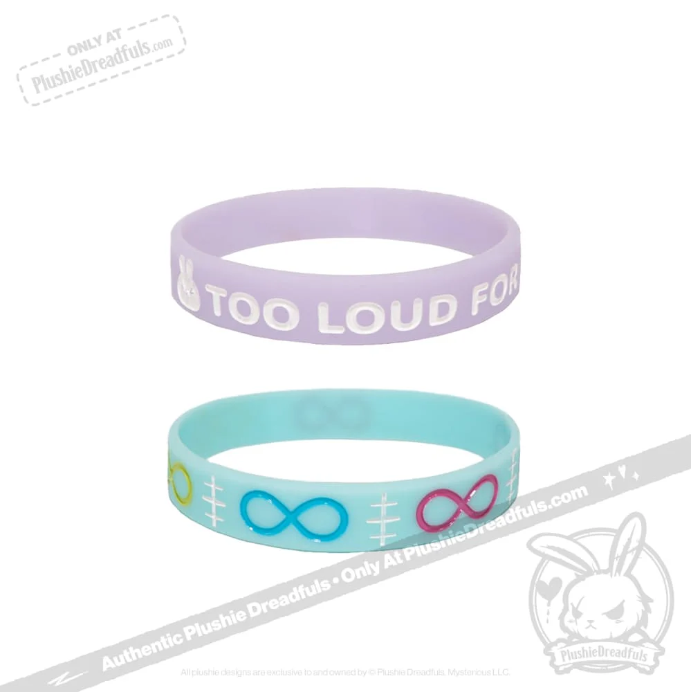 Plushie Dreadfuls - Too Loud For This Bunny Glow in the Dark Bracelet Set - Image 4