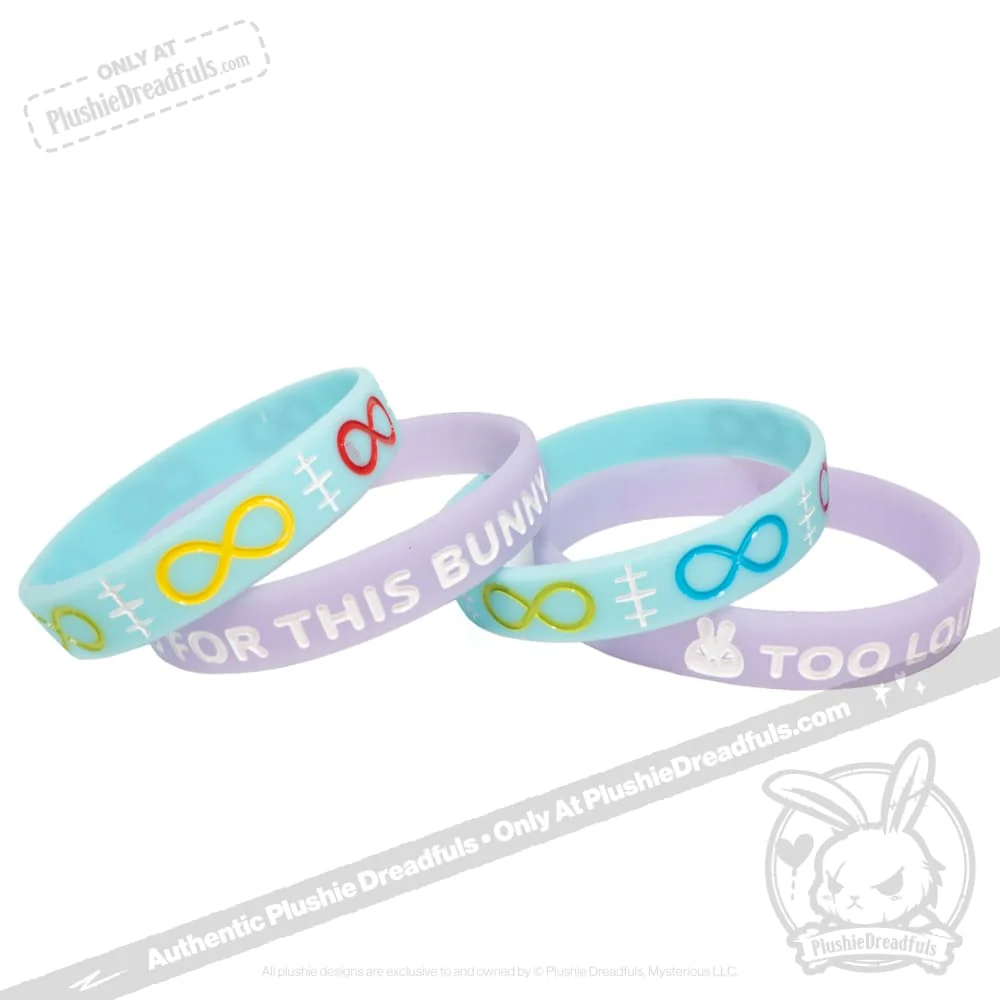 Plushie Dreadfuls - Too Loud For This Bunny Glow in the Dark Bracelet Set - Image 5