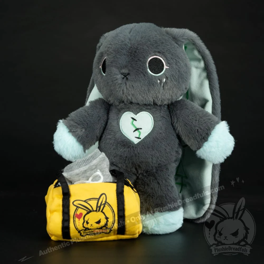 Plushie Dreadfuls - Trust Issues Bunny Grey Edition - Plush Stuffed Animal - Image 6