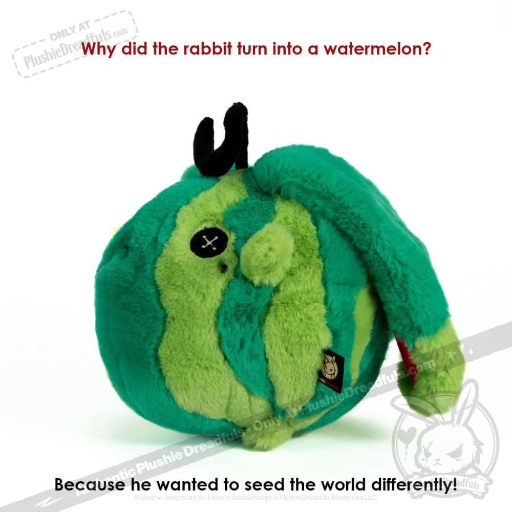 Plushie Dreadfuls -  Watermelon Rabbit - Plush Stuffed Animal - Image 18