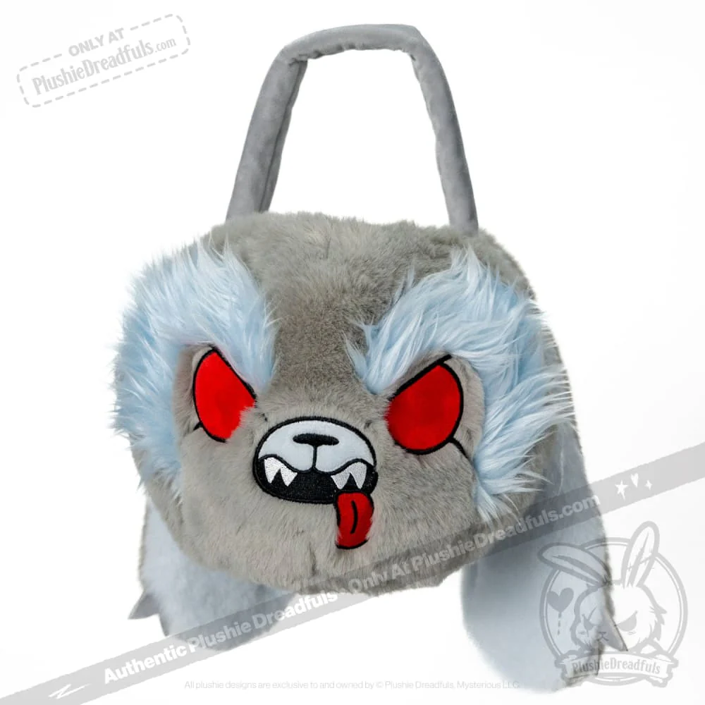 Plushie Dreadfuls -  "Werebun" the Werewolf Bunny - Head Bag - Image 11