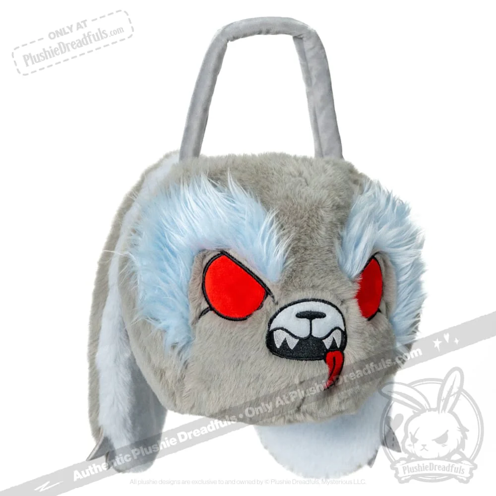 Plushie Dreadfuls -  "Werebun" the Werewolf Bunny - Head Bag - Image 16