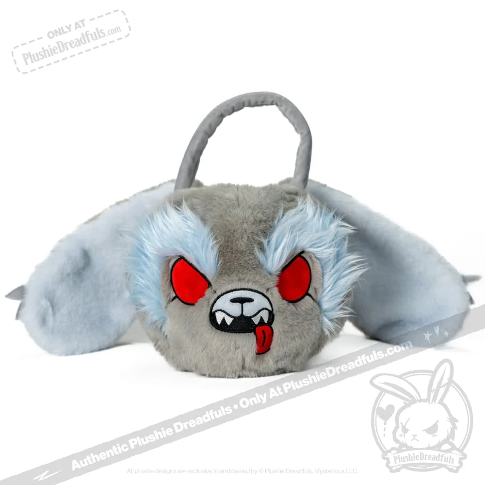Plushie Dreadfuls -  "Werebun" the Werewolf Bunny - Head Bag - Image 4