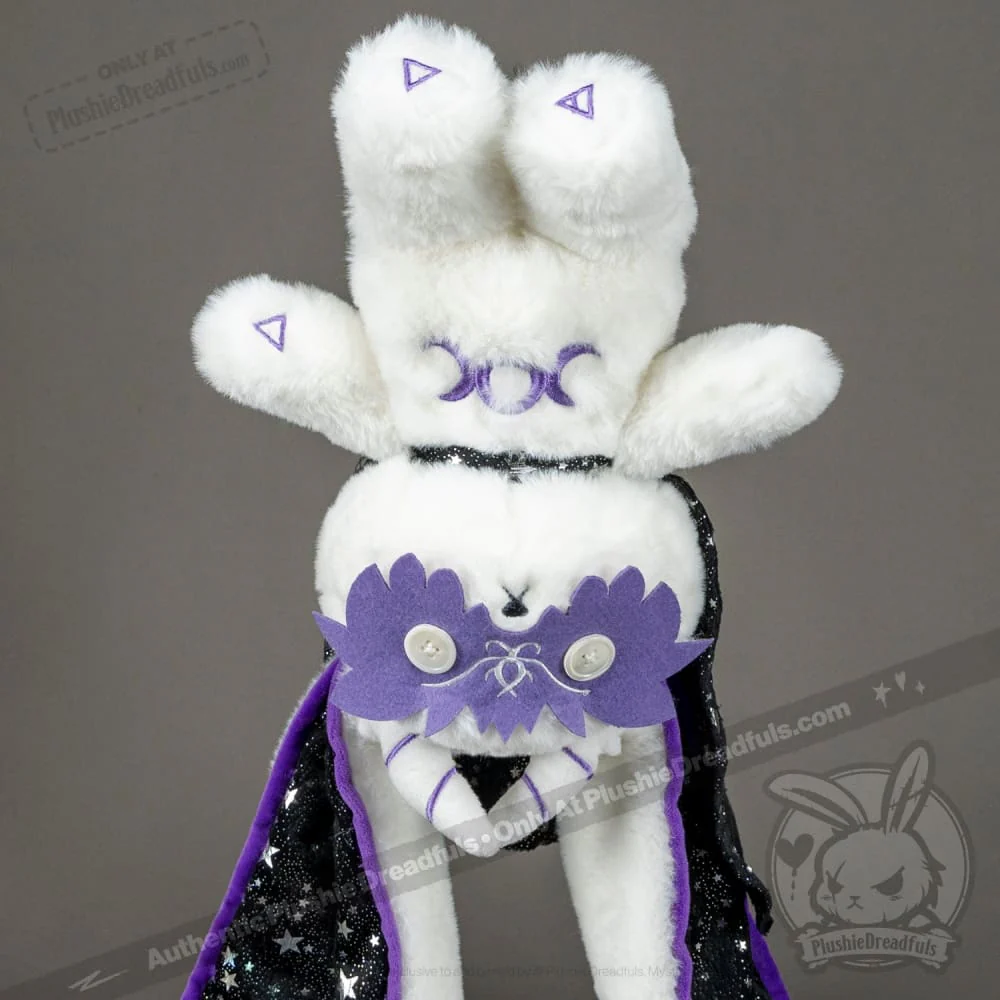 Plushie Dreadfuls - White Witch Bunny - Plush Stuffed Animal - Image 7