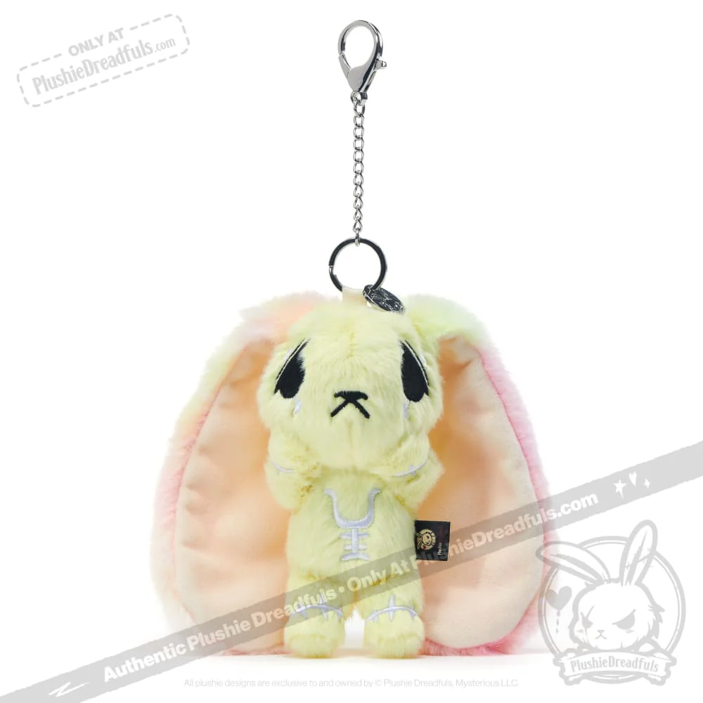 Plushie Dreadfuls -Yellow Anxiety Rabbit Plush Keychain Accessory - Image 10