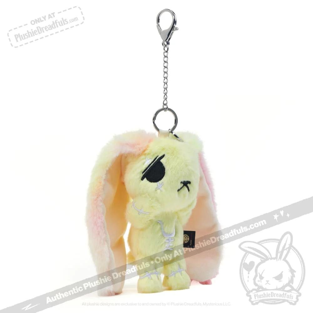 Plushie Dreadfuls -Yellow Anxiety Rabbit Plush Keychain Accessory - Image 11