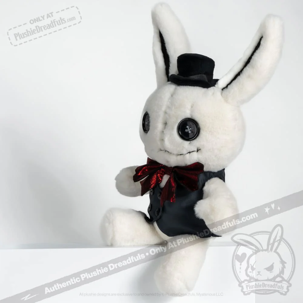 Victorian McGee's White Rabbit - Plush Stuffed Animal - Image 14