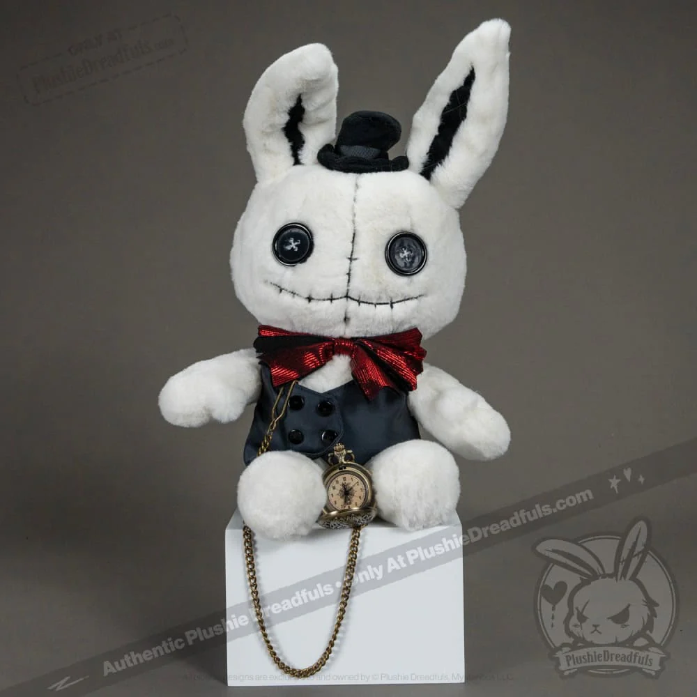 Victorian McGee's White Rabbit - Plush Stuffed Animal - Image 9