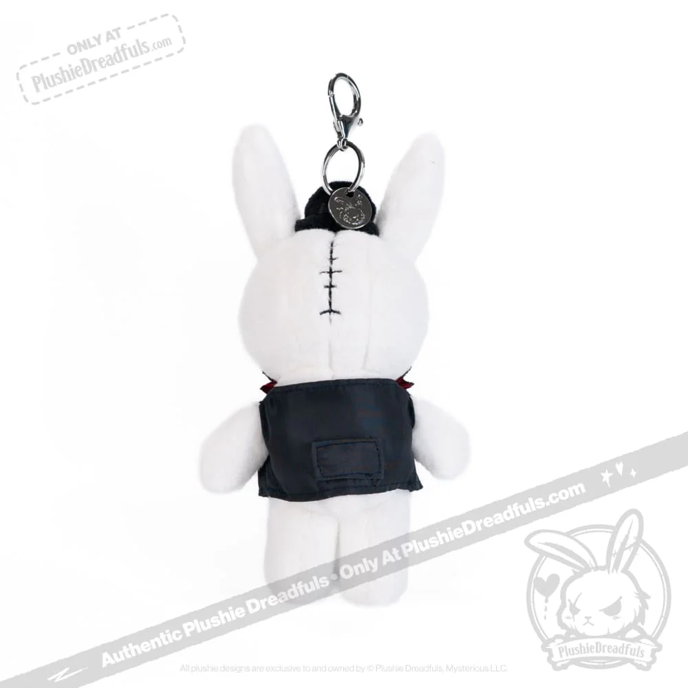 Victorian McGee's White Rabbit Plush Keychain Accessory - Image 3